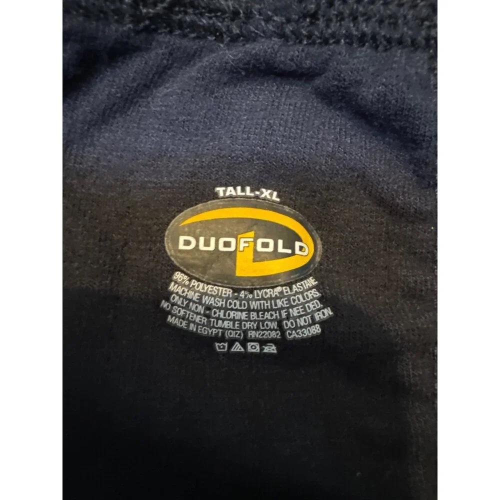 Duofold Tall-XL Thermal Base Layer Pants Black Polyester & Lycra - Picture 3 of 4